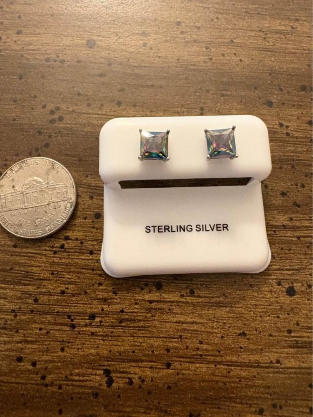 Sterling Silver Mystic Topaz Stud Earrings